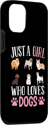 Vista 3 de Funda para iPhone 14 Just A Girl Who Loves Dogs Dog Girl