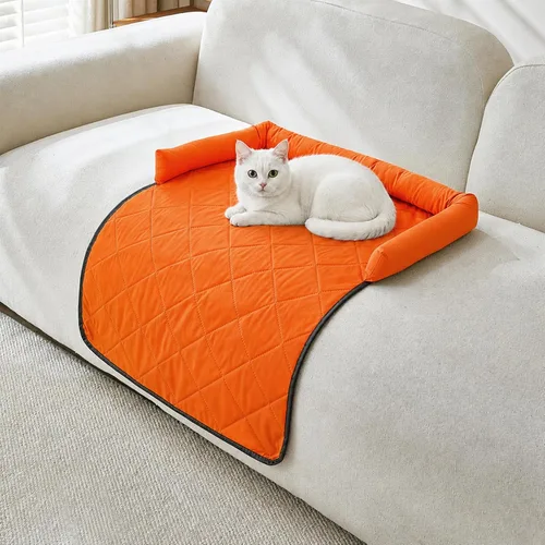 Vista 8 de Alfombrillas calmantes para cama para perros con soporte para el cuello y Negro