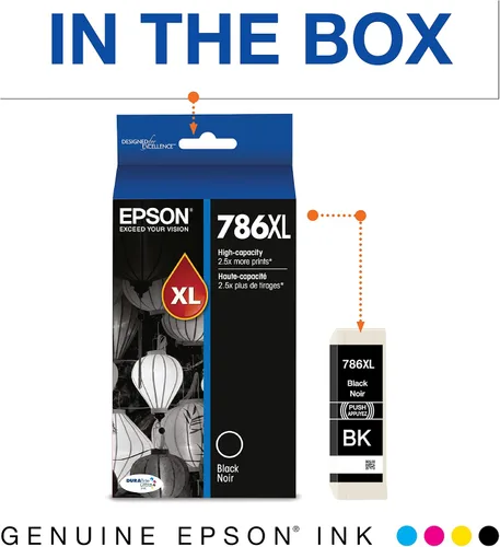 Vista 2 de Epson T786XL220 DURABrite - Cartucho de tinta de capacidad ultra alta, Negro