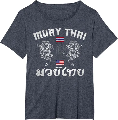 Vista 81 de Camiseta de equipo de entrenamiento de boxeo Muay Thai con bandera estadounidense de Tailandia, Negro, S