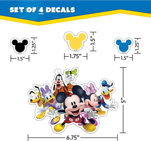 Vista 3 de Disney Junior Mickey Mouse Clubhouse - Calcomanías de Mickey Mouse y sus amigos para niños y adultos, calcomanías de vinilo para laptop, vaso