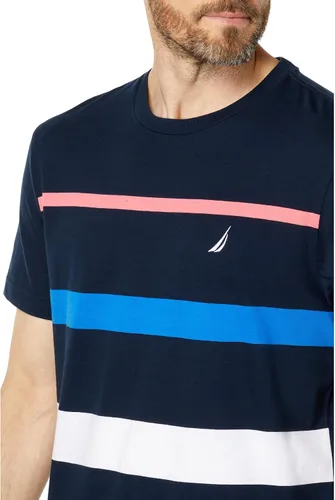 Vista 3 de Nautica Camiseta de cuello redondo a rayas para hombre