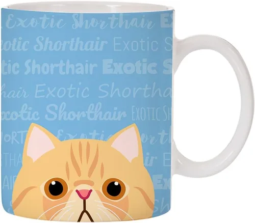 Vista 22 de Adorable diseño de raza de gato taza de café de cerámica de 11 oz (abisinio)