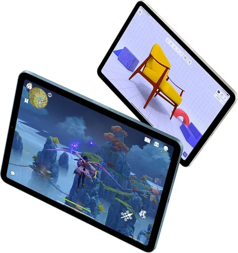 Vista 3 de Apple iPad Air 2022 (10.9 pulgadas, Wi-Fi + Celular, 64 GB) Azul (renovado)