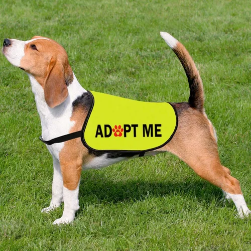 Vista 6 de CENWA Adoptado y adorado Perros Adoptar Chaleco Chaqueta Adoptar Perro Chaqueta Chaleco Nuevo Cachorro Perros (Adopt L)
