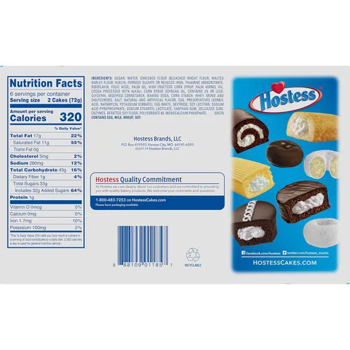 Vista 2 de Hostess Ding Dong, 2 tartas (Pack de 6)