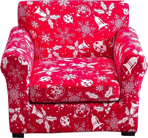 Vista 81 de Fundas elásticas para sofá de 1/2/3 cojines, funda estampada con fundas de cojín de asiento separadas, fundas de sofá lavables, protector de muebles