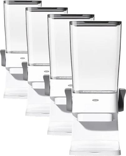 Vista 10 de Dispensador de cereales OXO Good Grips para encimera erfect for cereal, oatmeal, snacks. One-handed dispensing. Airtight dual-seal freshness.