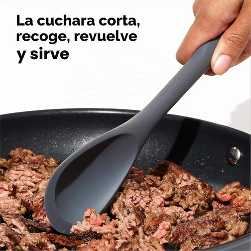 Vista 4 de OXO Good Grips – Set de utensilios de cocina, 3 piezas de silicona