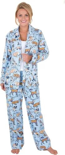 Vista 7 de PajamaGram Pijamas de invierno para mujer - Pijamas de franela para mujer