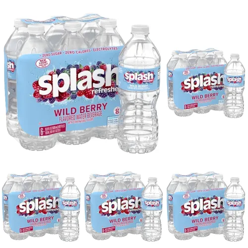 Vista 7 de SPLASH REFRESHER - Agua saborizada con sabor a uva Acai, 8 onzas líquidas, paquete de botellas de plástico de 12