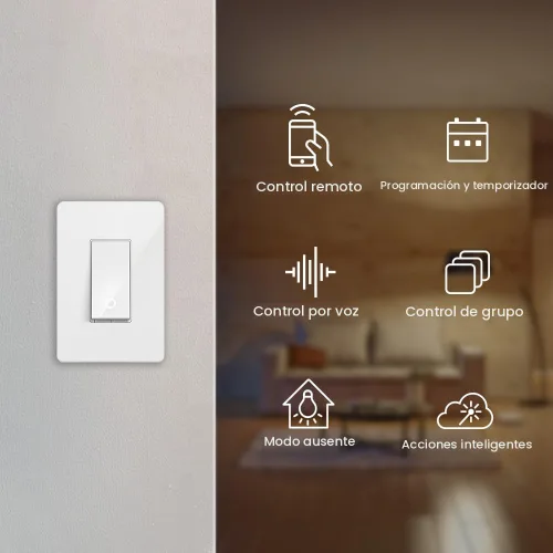 Vista 2 de Kasa Smart - Interruptor de luz HS200P3, de un solo polo, necesita cable neutro, interruptor de luz Wi-Fi de 2,4 GHz compatible con Alexa y Google