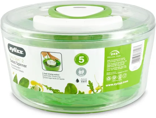 Vista 2 de Zyliss E940011 Easy Spin 2 Ensalada Spinner-Pequeño Verde, Plástico