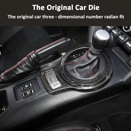 Vista 3 de YIWANG Adhesivo decorativo para marco de cambio de marchas interior de automóvil para Subaru BRZ Toyota 86 2013-2020 accesorios