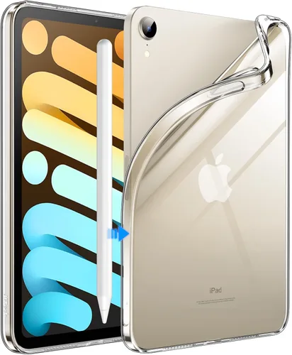 Vista 10 de JETech - Funda para iPad de 9.7 pulgadas (6ª/5ª generación, 2018/2017), funda delgada transparente de TPU suave y a prueba de golpes (transparente)