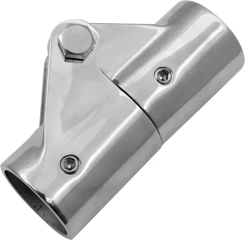 Vista 8 de Conector giratorio plegable de acero inoxidable 316 resistente para tubo de barandilla de mano de barco de 7/8 pulgadas o 1 pulgada