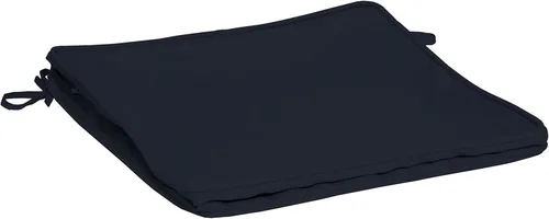 Vista 18 de Arden Selections ProFoam Performance Outdoor Seat Cushion 20 x 20, Onyx Black Cabana Stripe (Pack of 4)