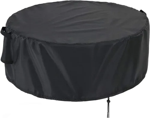Vista 8 de Kingling Fundas impermeables para muebles de patio, fundas redondas para mesa de patio de 42 pulgadas, resistentes al aire libre, para comedor