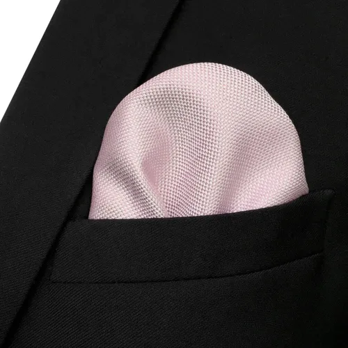 Vista 65 de S&W SHLAX&WING Conjunto de corbata de color sólido y pañuelo de bolsillo para hombre