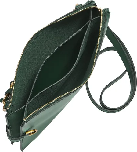 Vista 3 de Fossil Bolso bandolera Kier de piel vegana de cactus para mujer