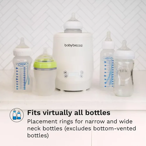 Vista 7 de Baby Brezza AirSwirl Calentador de biberones sin agua – Calienta de manera segura leche materna + fórmula – Los biberones se mantienen secos +