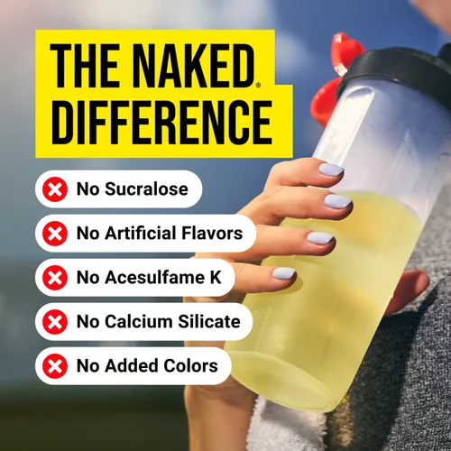 Vista 2 de NAKED Sobres de Creatina Monohidrato de Limón Lima Micronizada Pura, Vegano, Sin OGM, Sin Gluten, Sin Soja. Ayuda a las Ganancias de Fuerza, Sin