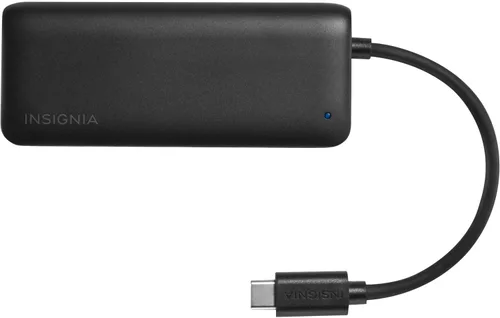 Vista 4 de Insignia Hub USB-C de 4 puertos, transferencia rápida de datos, expansor divisor USB para laptop, Xbox, unidad flash, disco duro, consola