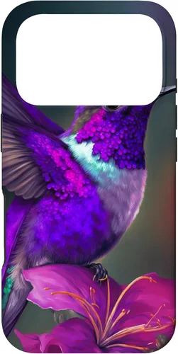 Vista 29 de Funda púrpura para iPhone XR para colibrí