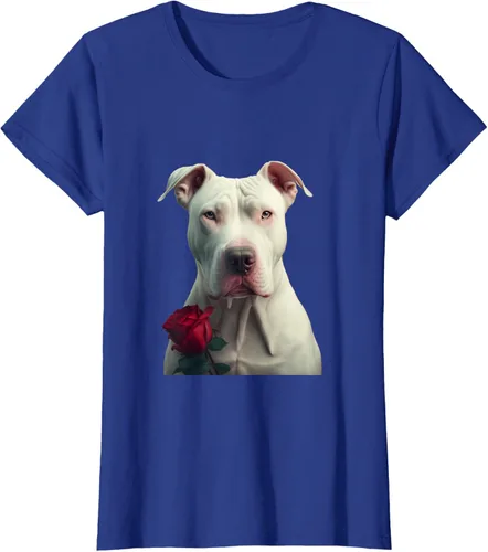 Vista 39 de Dogo Argentino Valentines Day Camiseta, Negro