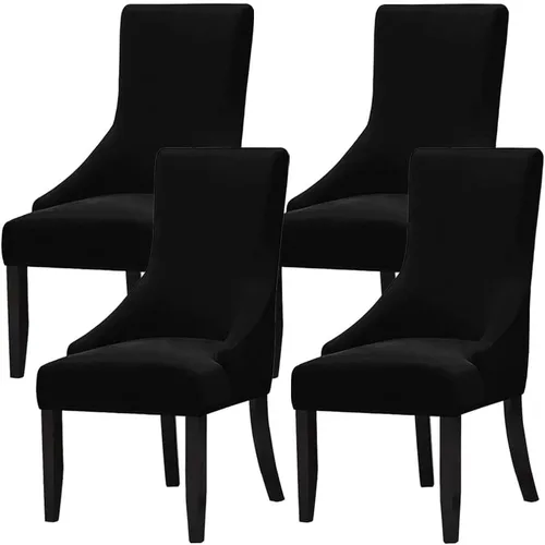 Vista 33 de Juego de 1 fundas elásticas para silla con respaldo de ala, protector reutilizable para silla de brazo, protector lavable para silla de comedor