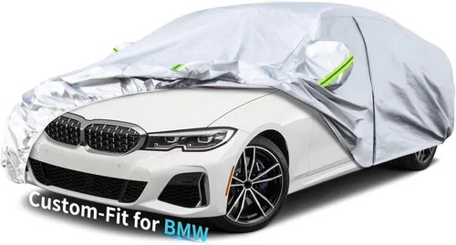 Vista 9 de Funda a medida para automóvil, 7 capas de cubierta impermeable para automóvil, para todo tipo de clima, para exteriores, cubierta completa contra