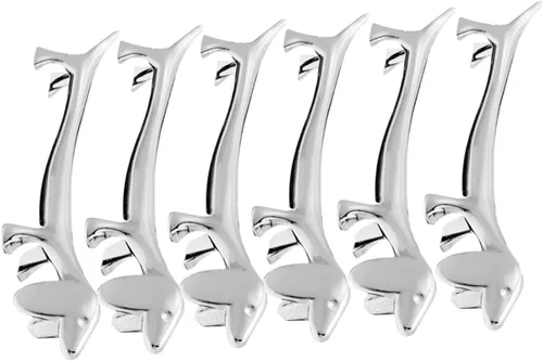 Vista 9 de HEMOTON Palillos para perros, 6 piezas, soporte de palillos de metal, soporte para palillos con forma de perro, soporte para cuchara, tenedor