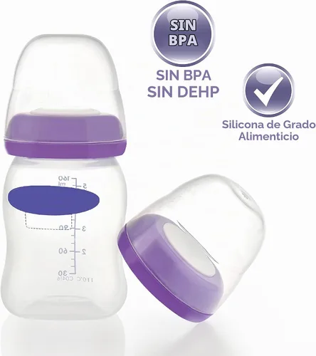 Vista 4 de Maymom Tapa de cúpula para botella, parte superior de botella, disco de sellado compatible con botella Lansinoh, botellas Momma, no piezas