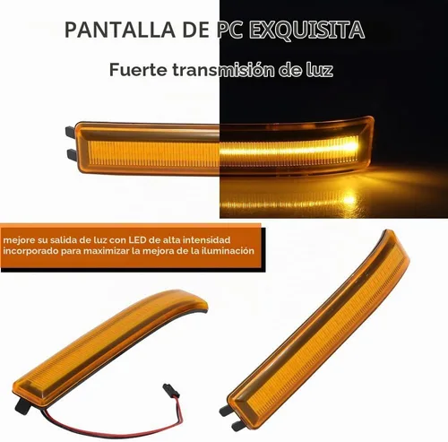 Vista 2 de Para 2009 2010 2011 2012 2013 2014 Ford F150 y 2010-14 SVT Raptor Luces de Señal Intermitente de Espejo Lateral Secuencial LED Lentes Ámbar