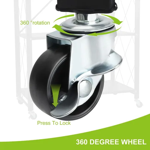Vista 3 de Soporte de metal para plantas, estante plegable de 3 niveles para flores