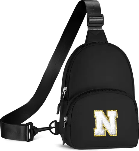Vista 46 de YOOLIFE Bolso bandolera con inicial, bolsas pequeñas para niñas y mujeres, regalos para adolescentes, niñas, adolescentes, novia, dama de honor