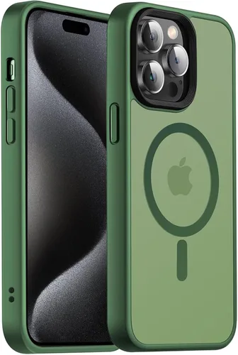 Vista 22 de Funda magnética fuerte para iPhone 12 Pro Max [Protección de grado militar de 10 pies] Compatible con MagSafe, funda protectora a prueba de golpes