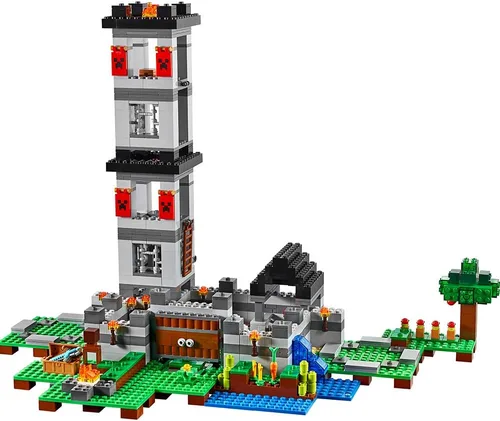 Vista 3 de Juego de construcción de aldea de LEGO Minecraft 21128., Negro
