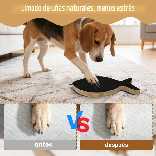 Vista 3 de Vivifying Tabla para rascar uñas de perro con cajón de golosinas, herramienta de limado de uñas sin estrés para perros, alternativa a las cortaúñas