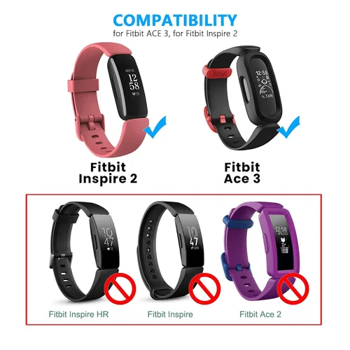 Vista 2 de Cargador de pared rápido para Fitbit Inspire 2, Cargador Fit bit Ace 3 para niños, Cable de carga USB de repuesto para Fitbit Inspire 2 HR