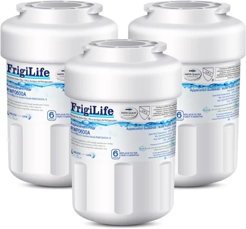 Vista 11 de Filtro de agua de repuesto RWF0600A para GE MWFP, MWFA, MWFAP, MWFINT, GWF, GWFA, HWF, HWFA, HDX FMG-1, Smartwater, WFC1201, GSE25GSHECSS