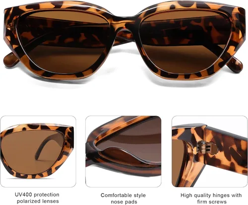 Vista 48 de SOJOS Gafas de sol polarizadas de ojo de gato lindo de moda para mujer Cateye SJ2237