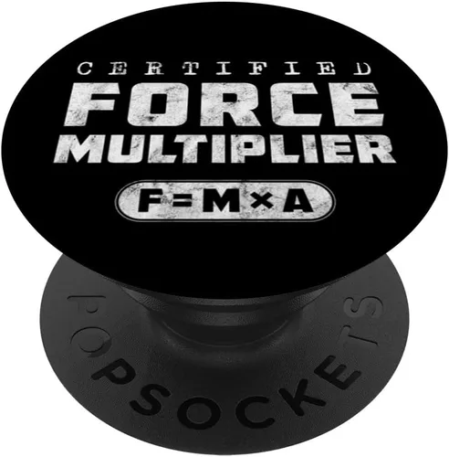 Vista 6 de Multiplicador de fuerza certificado Victory Tactics Military Science PopSockets MagSafe PopGrip para iPhone