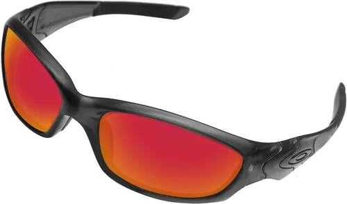 Vista 2 de BroLizard - Lente polarizada para gafas de sol Oakley Straight Jacket 2007, rojo