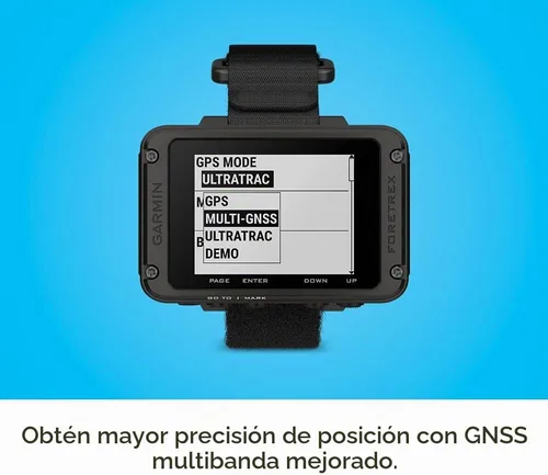 Vista 4 de Garmin Foretrex 801, navegación GPS montada en la muñeca