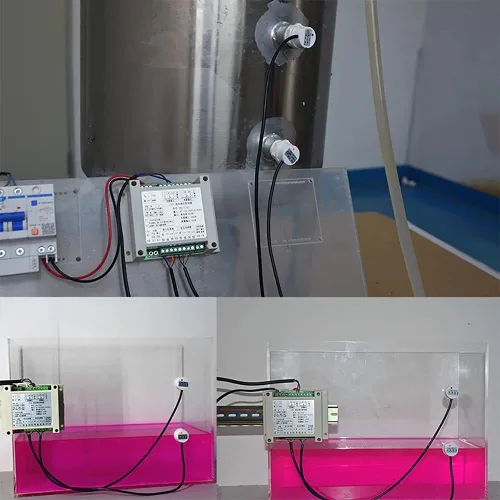 Vista 2 de Controlador automático de nivel de agua Controlador automático de bomba de agua para tanque aéreo con dos sensores de nivel de líquido sin contacto