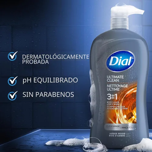 Vista 5 de Jabón Hydro Fresh para cuerpo y cabello Dial For Men, 32 onza