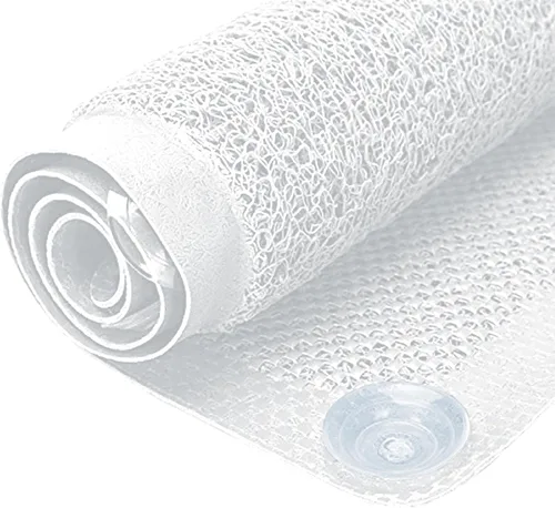 Vista 2 de Tapete antideslizante para bañera con ventosas, tapete de baño antideslizante para ducha, lavable a máquina, para bañera, para niños, apto