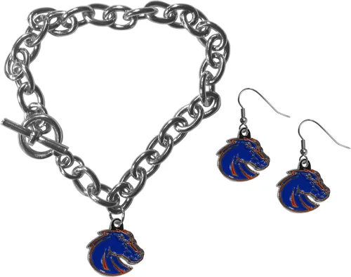 Vista 38 de Siskiyou Sports NCAA unisex-adult Chain Bracelet and Dangle Earring Set