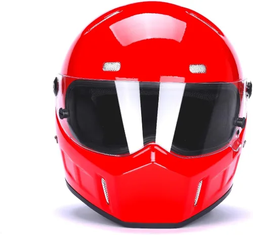 Vista 12 de CRG - Casco de motocross de cara completa para motocicleta de calle, de fibra de vidrio, certificado por DOT, casco de tamaño extra grande Negro